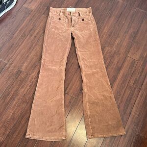 Textile Elizabeth & James Corduroy NEW Flared Jeans - Size 28 - NWT